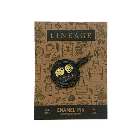 Cast Iron Skillet Enamel Pin - Case of 3